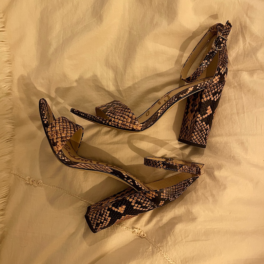 Sam Edelman Snakeskin Heels